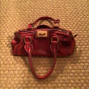 Chloe Paddington deep red leather purse